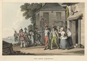 Historical Village Scenes Drucke: French Recruitment