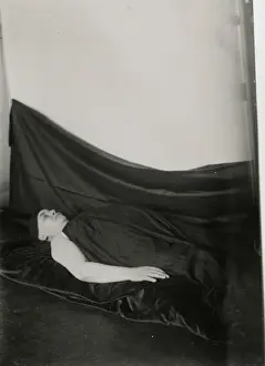 Französische Transfigurationsmedium Eugenie Picquart.