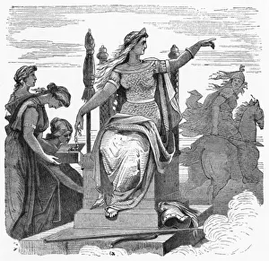 Norse Mythological Figures Drucke: Freya & Maidens