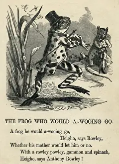 Traditional Nursery Rhymes Drucke: A Frog He Would a-wooing Go
