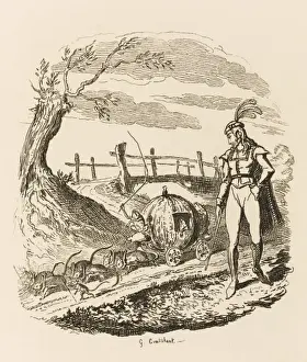 Historical Fairy Tale Art Drucke: The Frog-Bride