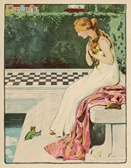 Mary Evans Prints Online Collection Drucke: Frog Prince & Princess