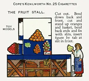 Antique Cigarette Cards For Sale Drucke: Fruit stall