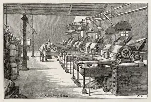 Historic Factories In England Drucke: Frys Factory - Roasting