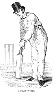 Cricket Player Portrait Drucke: Fuller Pilch / Cricketer