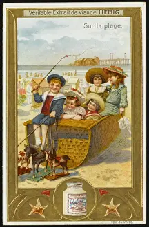 Children At Play Drucke: Fun on the Beach