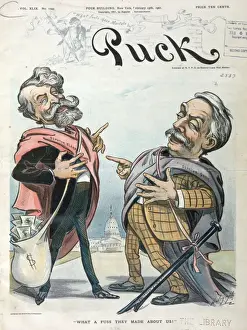 Vintage Cartoon Illustration Drucke: What a fuss they made about us