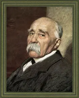Old Age Portrait Drucke: G Clemenceau