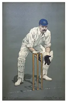 Historical Cricket Images Drucke: G McGregor - Cricketer