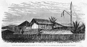 Historical Factory Images Drucke: Gabon Trading Post