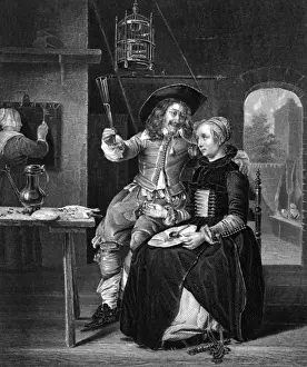 Dutch Artist Paintings Drucke: Gabriel Metsu - 3