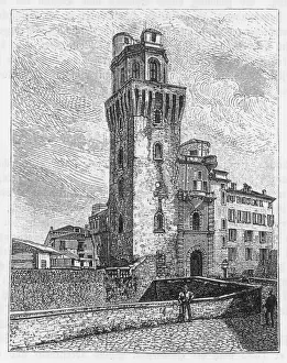 Drucke von Sein Observatorium in Padov(ä) Padua Drucke: Galilei / Padua / Beobachtung