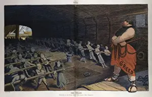 Puck Magazine Illustrations Drucke: The galley