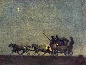 Postal Service History Drucke: Galloping across the map