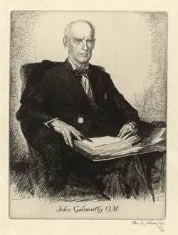 English Novelist Writer Drucke: GALSWORTHY