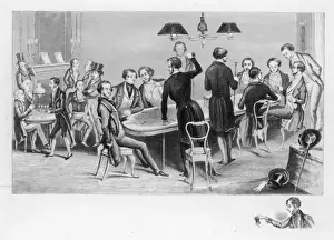 Vintage Gambling Scene Drucke: Gambling / Crockfords