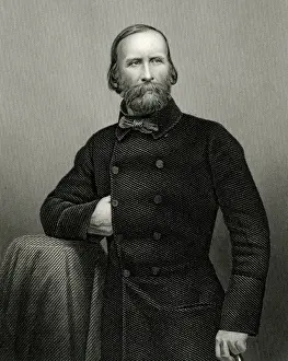 Italian History Figures Drucke: Garibaldi (Pound Litho)