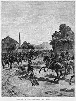 Giuseppe Garibaldi Biography Drucke: Garibaldi at Varese