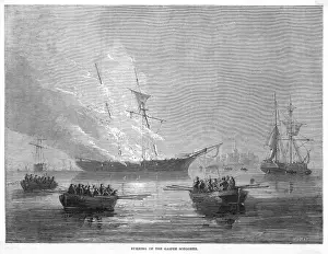 American Revolution Era Drucke: The Gaspee Burnt