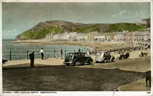 Cardiganshire History Drucke: General View, Aberystwyth, Cardiganshire