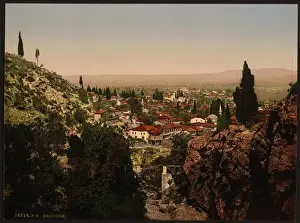 Nineteenth Century Historical Photos Drucke: General view, Bursa, Turkey