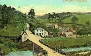 Drucke von Das Dorf in Neuenbrücke bei Calton im nahe gelegenen Liskeard in der Grafschaft Kornwall im Vereinigten Königreich Großbritannien. Datum: Jahrhundert 1900 Newbridge Drucke: Allgemeiner Überblick, Callington, Cornwall