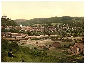 Nineteenth Century German History Drucke: General view, Wernigerode, Hartz, Germany