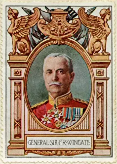 Drucke von Allgemeiner General Sir Francis Reginald Wingate, 1. Baronet (1861-1953), britischer General und Verwaltungschef im Ägypten und Südsudan Sudan Drucke: Vollgeneralleutnant Wingate und Stabsobersturmführer Stamp