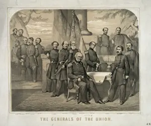 Union Army Officers Drucke: The generals of the Union