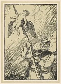 Anti German Propaganda Drucke: The Gentle German