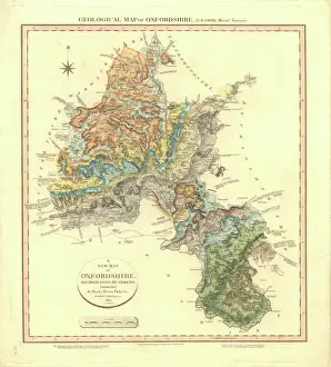 Geologisch Drucke: Geologischer Atlas von Oxfordshire