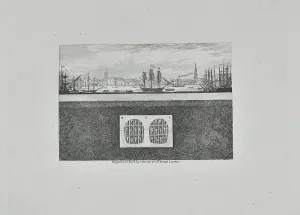 London Underground History Drucke: Section - Construction of the Thames Tunnel in progress