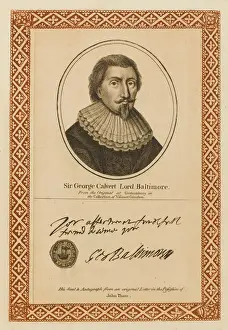 Historical Figure Art Drucke: George Calvert Baltimore