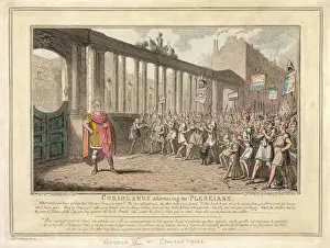 19th Century British Art Prints Drucke: George IV as Coriolanus