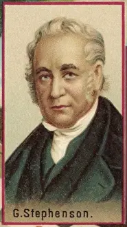 Industrial Revolution Figures Drucke: George Stephenson / Invtr