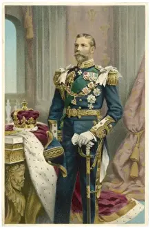 Vintage Royal Portraits Online Drucke: GEORGE V 1902