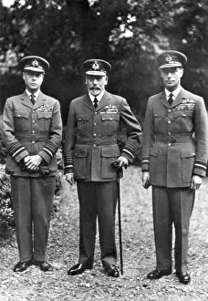 Historical Royalty Images Drucke: George V and his two eldest sons