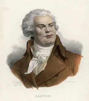 Gerahmter Druck : Georg Friedrich Dantón Gerahmter Druck : Georg Friedrich Dantón
