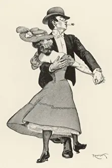 Germany Cultural Heritage Images Drucke: German Couple Dancing