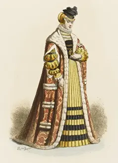 Traditional Bavarian Dress Drucke: German Princess