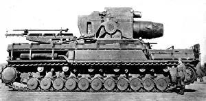 WW2 Historical Images Drucke: German Self-Propelled Mortar, Second World War, c. 1945