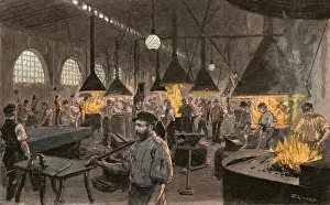 Industrial History Germany Drucke: A German Shipyard Kiel