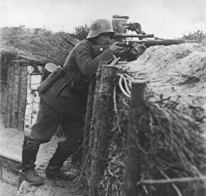 Deutscher Schnellfeuerbüchsenverferter im Ersten Weltkrieg