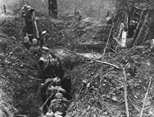 World War 1 History Drucke: German trenches WWI