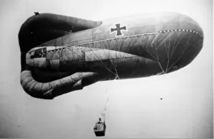 Great War Flight Equipment Drucke: German Type AE observation balloon