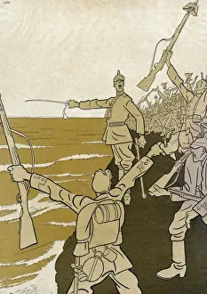 WWI Historical Images Online Drucke: Germans / Attack England?
