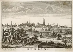 Drucke von Fernsicht der Stadt Berlin Drucke: Deutschland Berlin