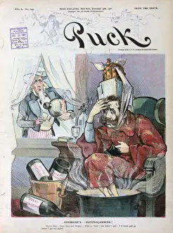 Puck Magazine Illustrations Online Drucke: Germanys Katzenjammer
