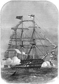 Historic Naval Vessels UK Drucke: Getting Under Way and Manning the Yards