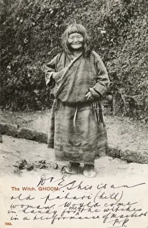Tibetan Culture Images Drucke: Ghum, Tibet - A Witch